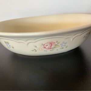 Pfaltzgraff Cream Floral Ceramic Bowl